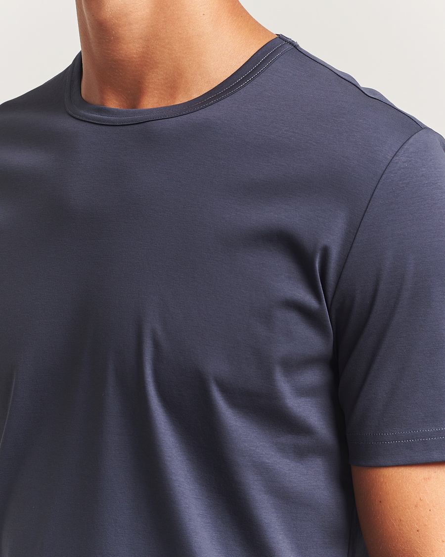 Herre | T-Shirts | Tiger of Sweden | Olaf Mercerized Cotton T-Shirt Light Ink
