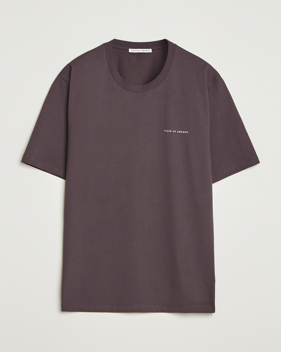 Herre | T-Shirts | Tiger of Sweden | Pro Logo Crew Neck T-Shirt Triumph Steel
