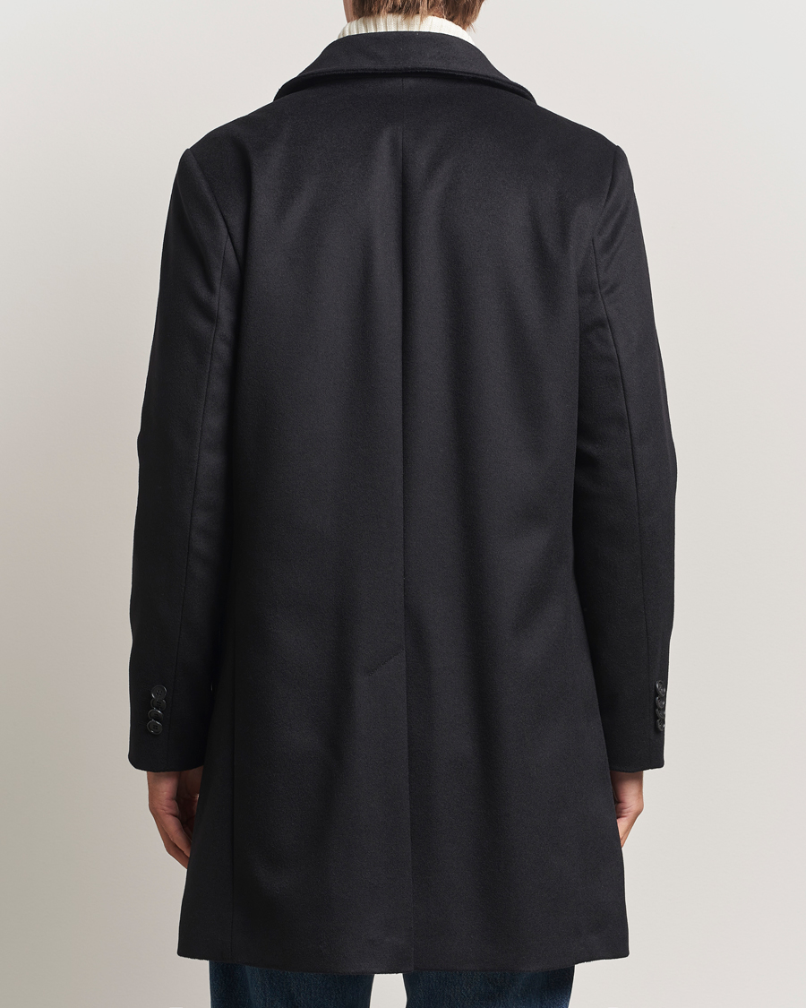 Herre | Jakker | Tiger of Sweden | Aleric Wool/Cashmere Stand Up Coat Black