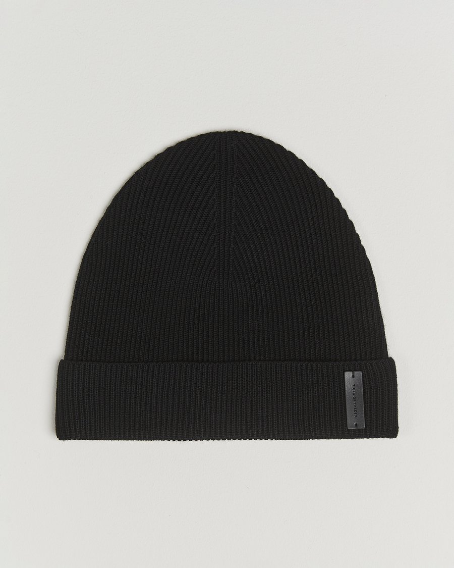 Herre | Huer | Tiger of Sweden | Caldu Wool Beanie Black