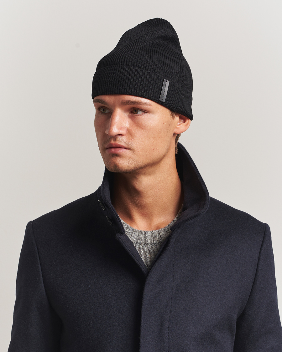 Herre | Huer | Tiger of Sweden | Caldu Wool Beanie Black