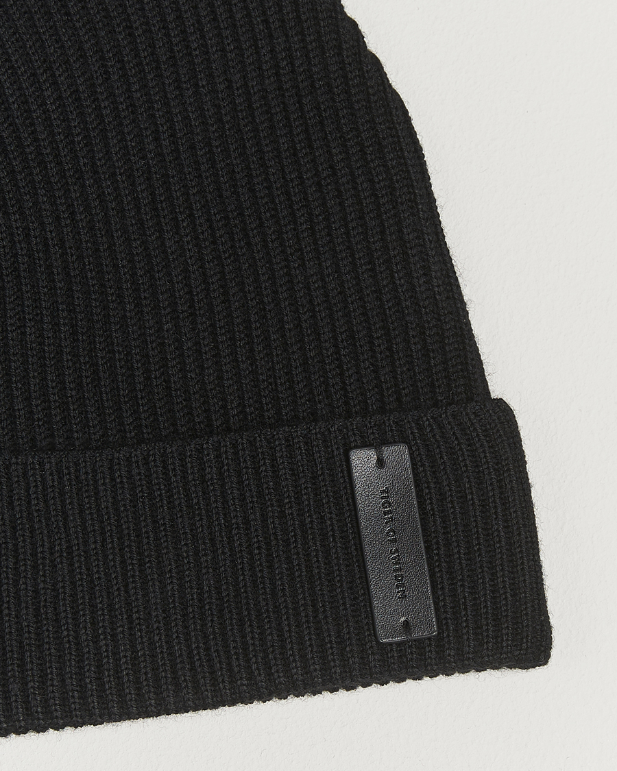 Herre | Huer | Tiger of Sweden | Caldu Wool Beanie Black