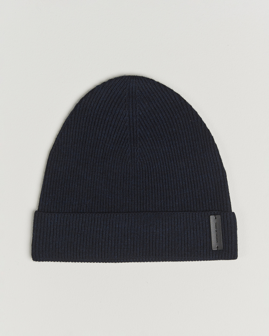 Herre | Huer | Tiger of Sweden | Caldu Wool Beanie Light Ink