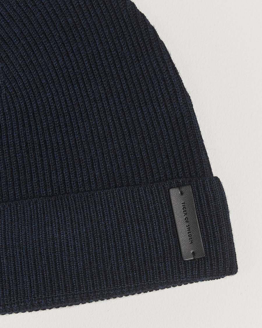 Herre | Huer | Tiger of Sweden | Caldu Wool Beanie Light Ink