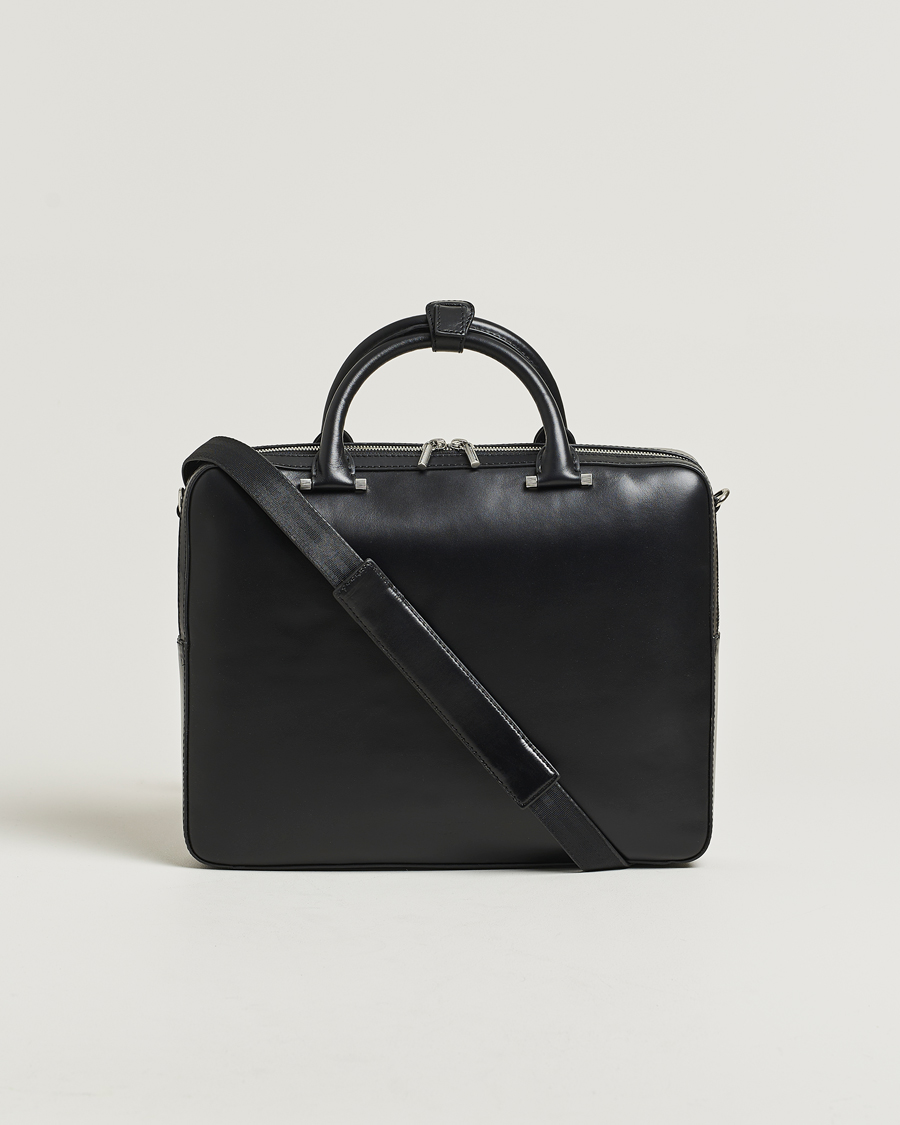 Herre | Tasker | Tiger of Sweden | Valise Smooth Leather Briefcase Black