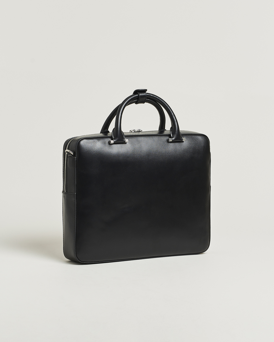Herre | Tasker | Tiger of Sweden | Valise Smooth Leather Briefcase Black