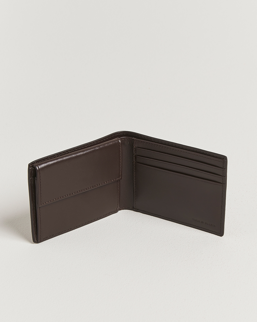 Herre | Punge | Tiger of Sweden | Wald Grainer Leather Wallet Dark Brown