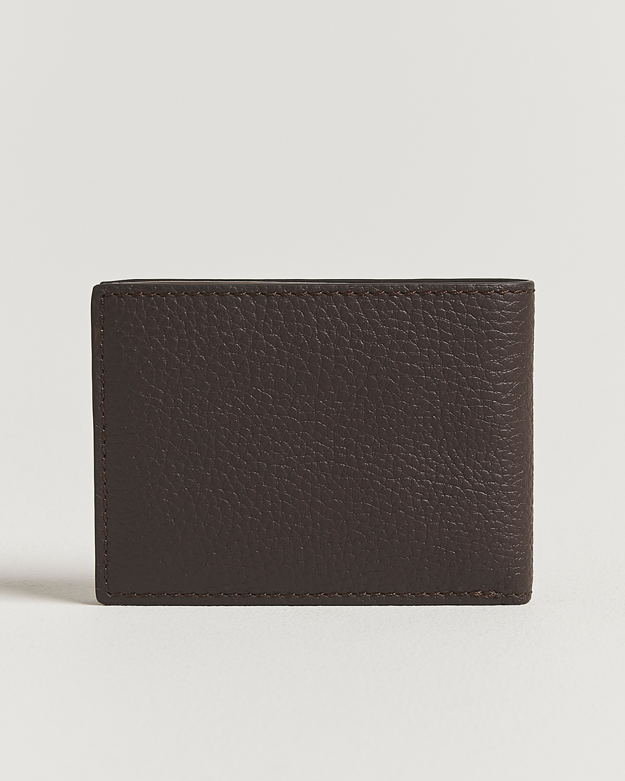 Herre | Punge | Tiger of Sweden | Wald Grainer Leather Wallet Dark Brown