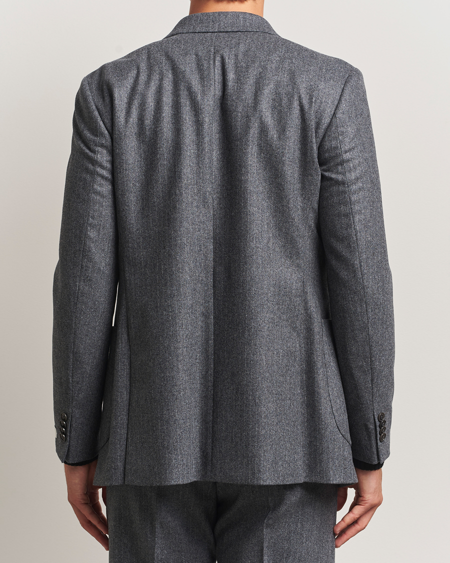 Herre | Blazere & jakker | Tiger of Sweden | Joachim Wool Double Breasted Pinstriped Blazer Silver