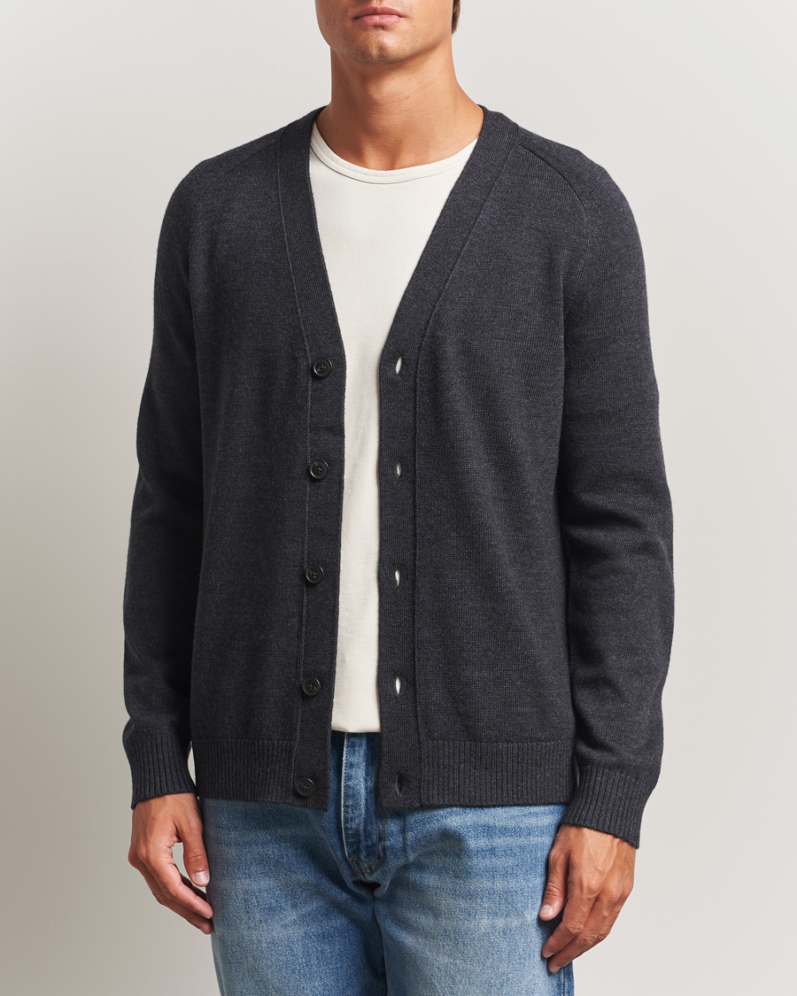 Herre | Trøjer | Tiger of Sweden | Eddie Merino Cardigan Grey Street