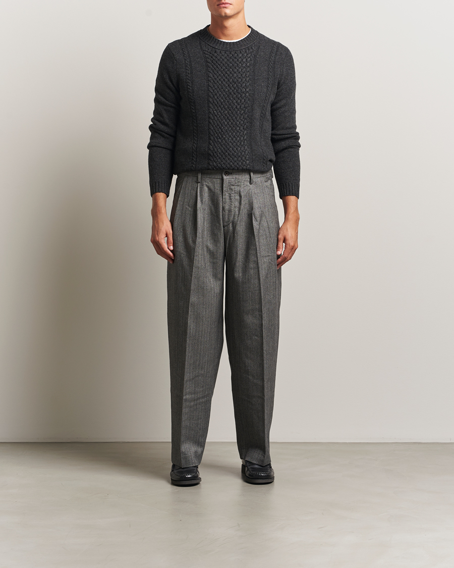Herre | Trøjer | Tiger of Sweden | Harry Wool Knitted Sweater Phantom