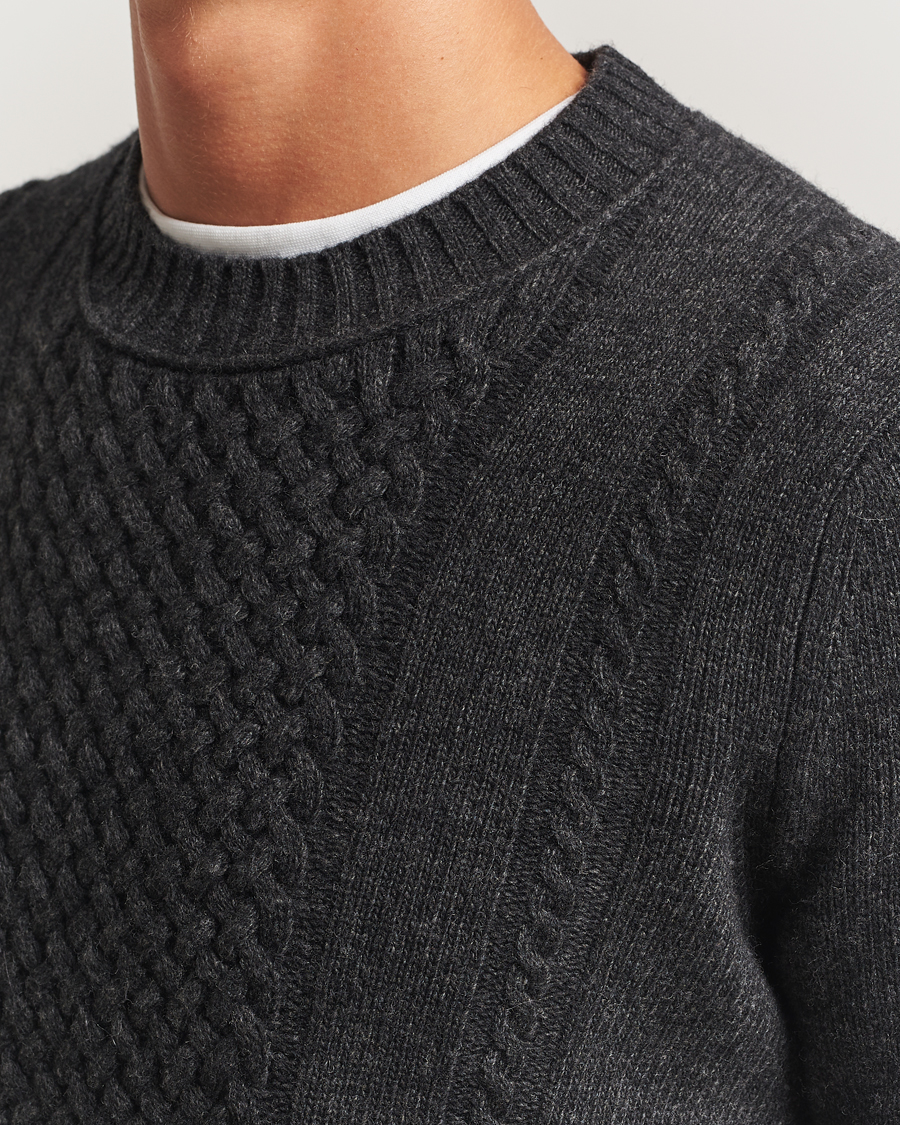 Herre | Trøjer | Tiger of Sweden | Harry Wool Knitted Sweater Phantom
