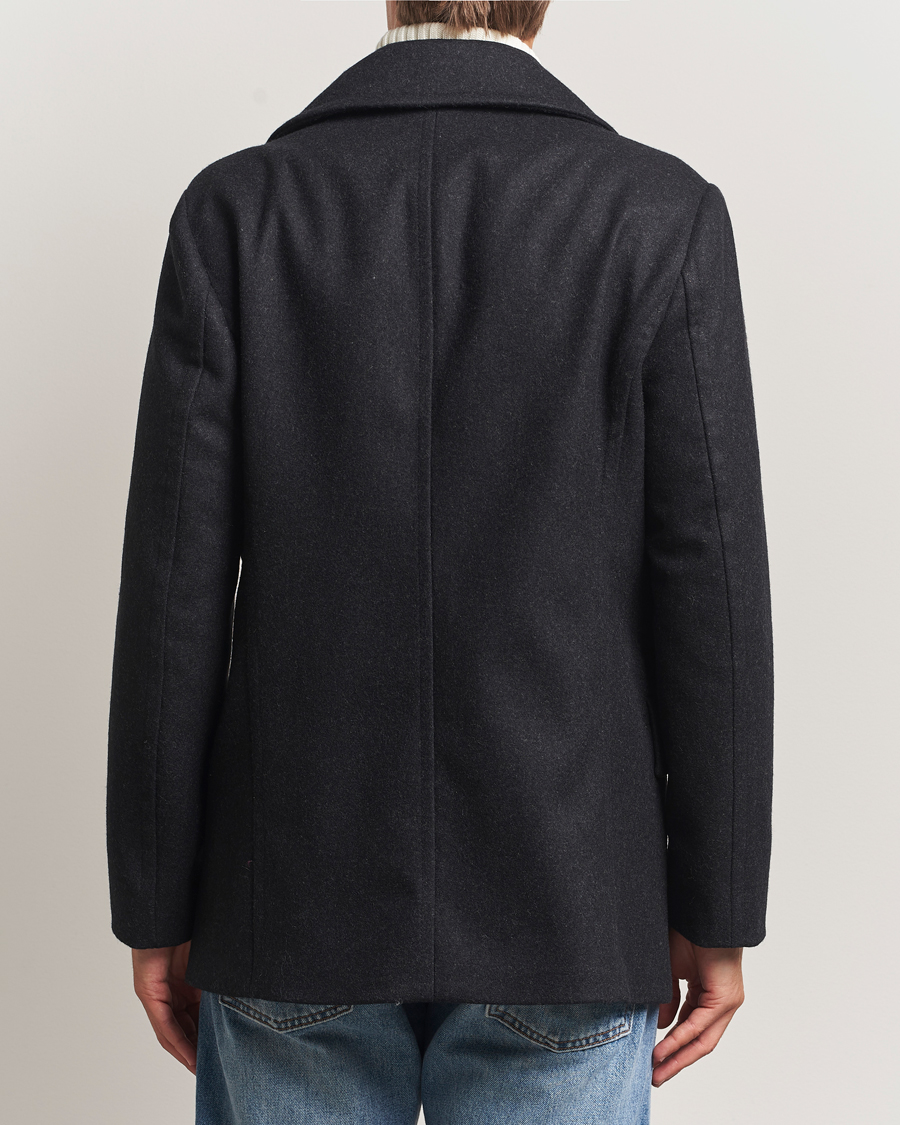 Herre | Jakker | Tiger of Sweden | Mahler Wool/Cashmere Peacoat Charcoal