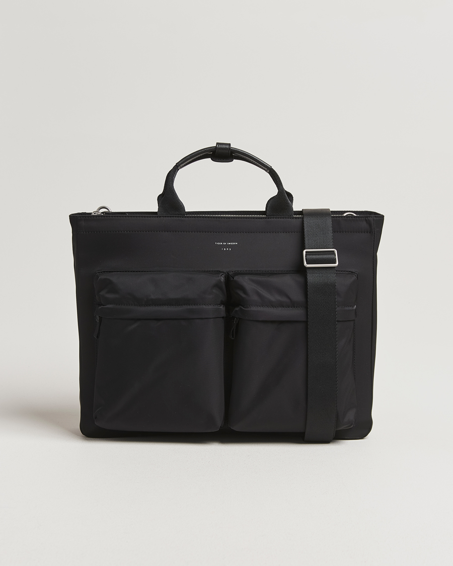 Herre | Tasker | Tiger of Sweden | Sonor Nylon Briefcase Black