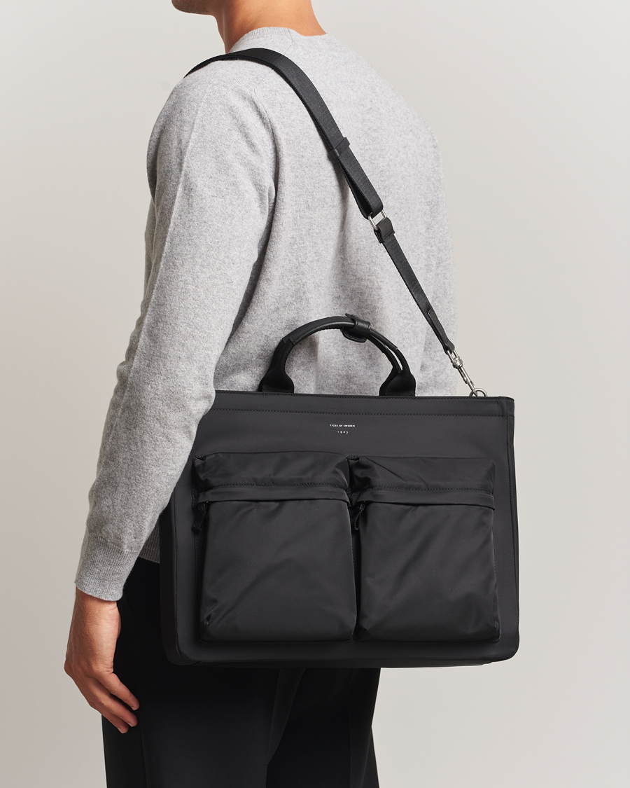 Herre | Tasker | Tiger of Sweden | Sonor Nylon Briefcase Black