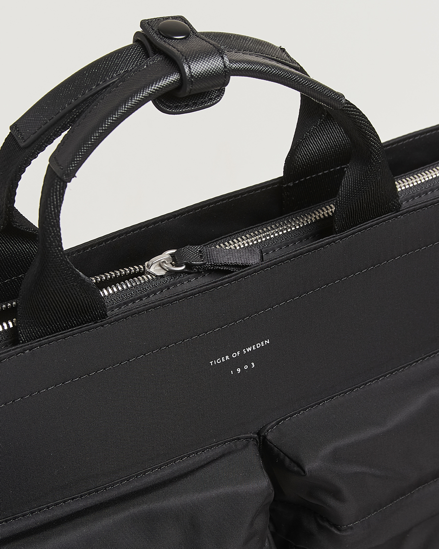 Herre | Tasker | Tiger of Sweden | Sonor Nylon Briefcase Black