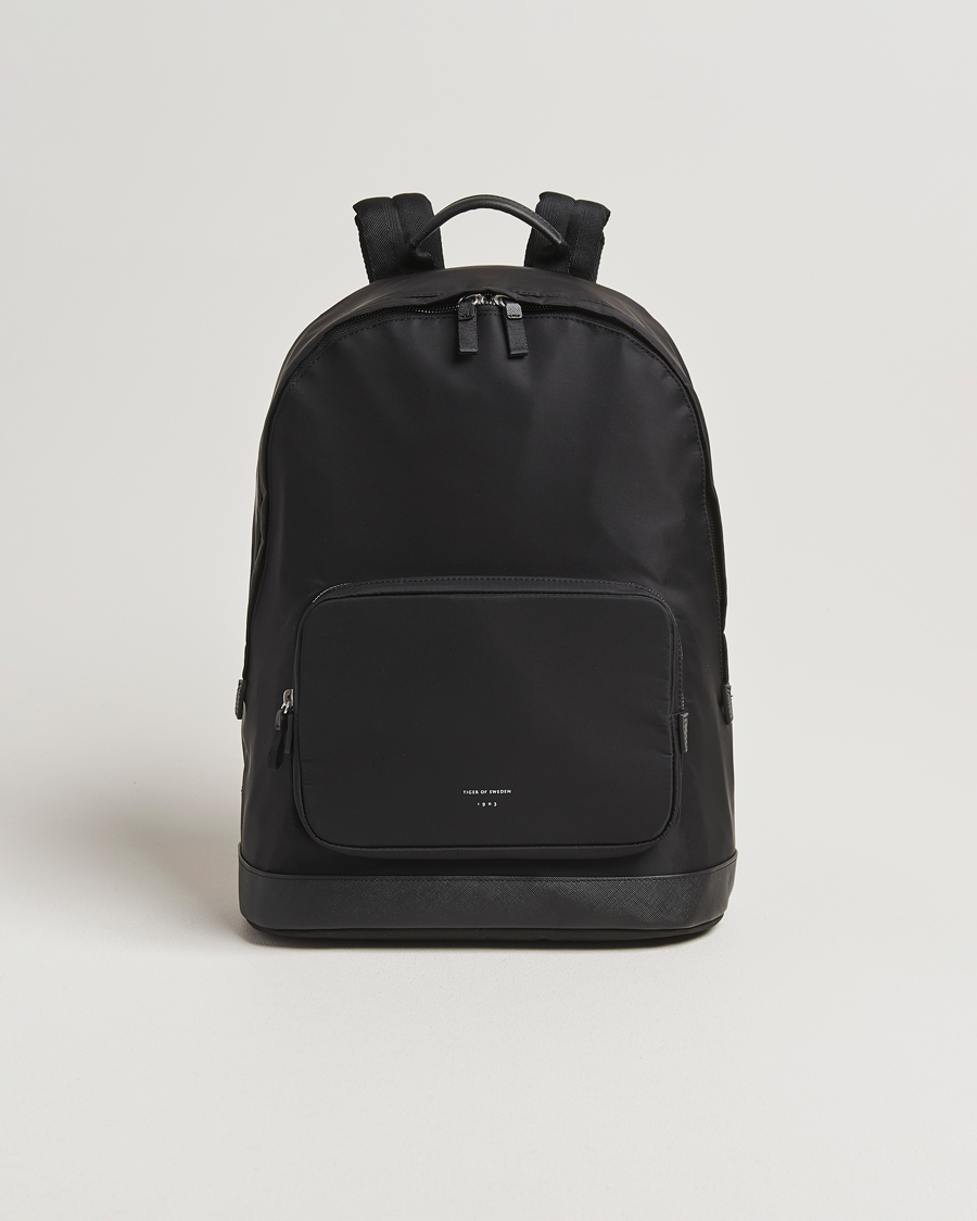 Herre | Tasker | Tiger of Sweden | Dorsu Nylon Backpack Black