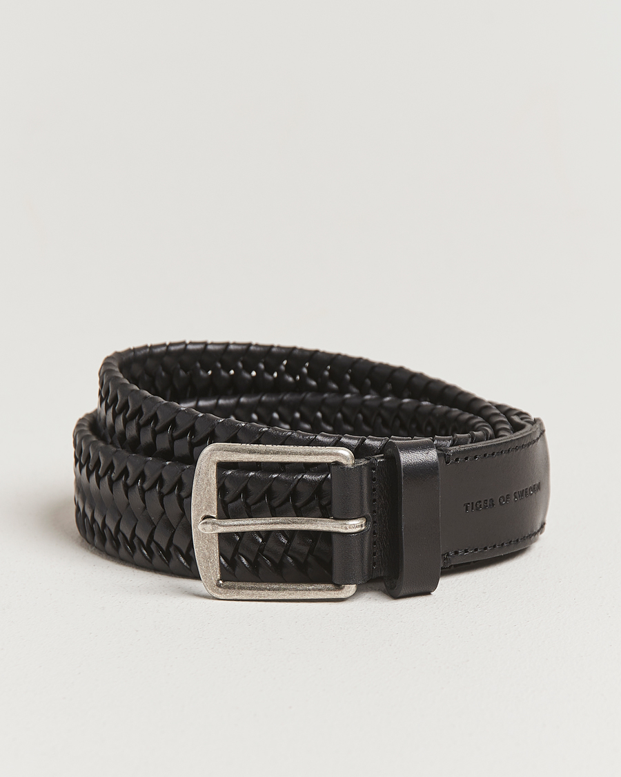 Herre | Bælter | Tiger of Sweden | Braidant Braided Belt Black