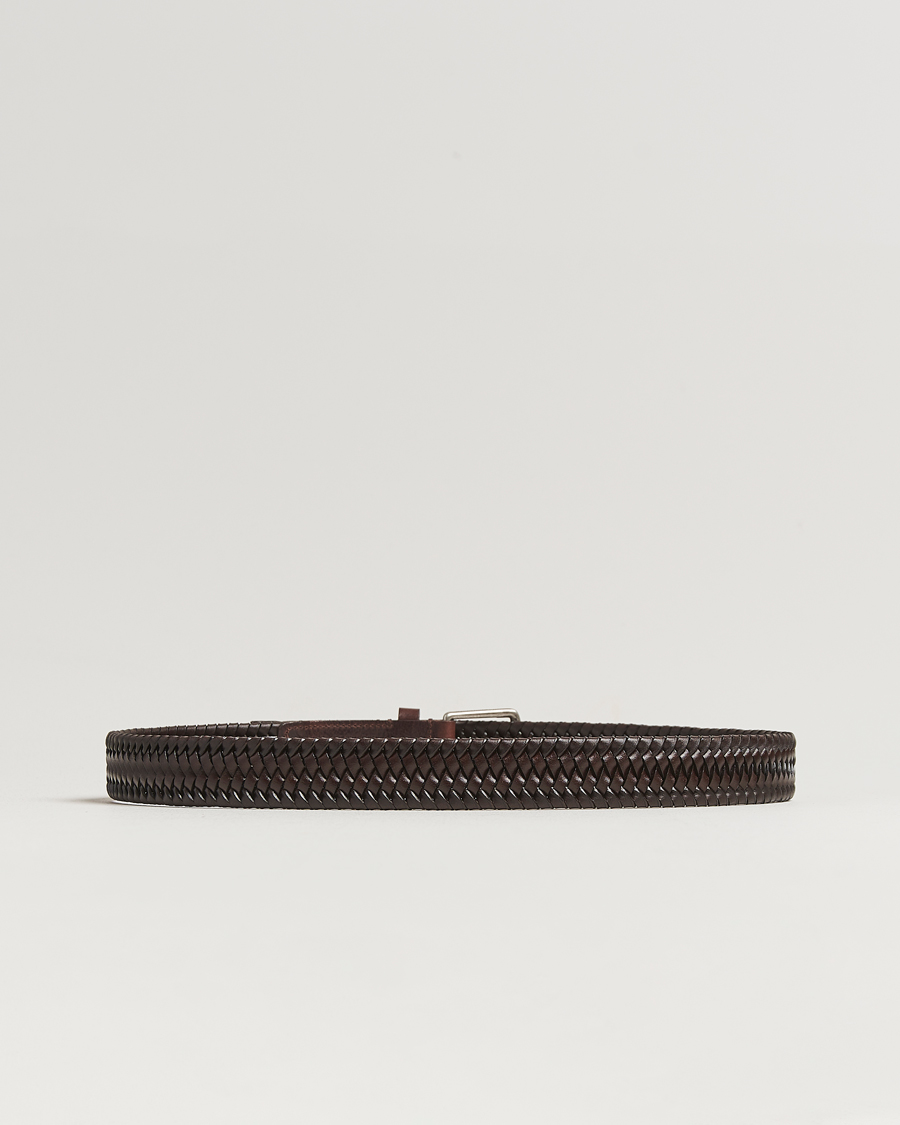 Herre | Bælter | Tiger of Sweden | Braidant Braided Belt Dark Brown