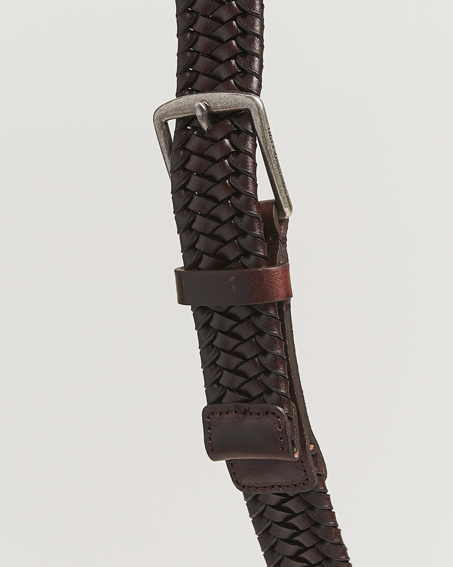 Herre | Bælter | Tiger of Sweden | Braidant Braided Belt Dark Brown