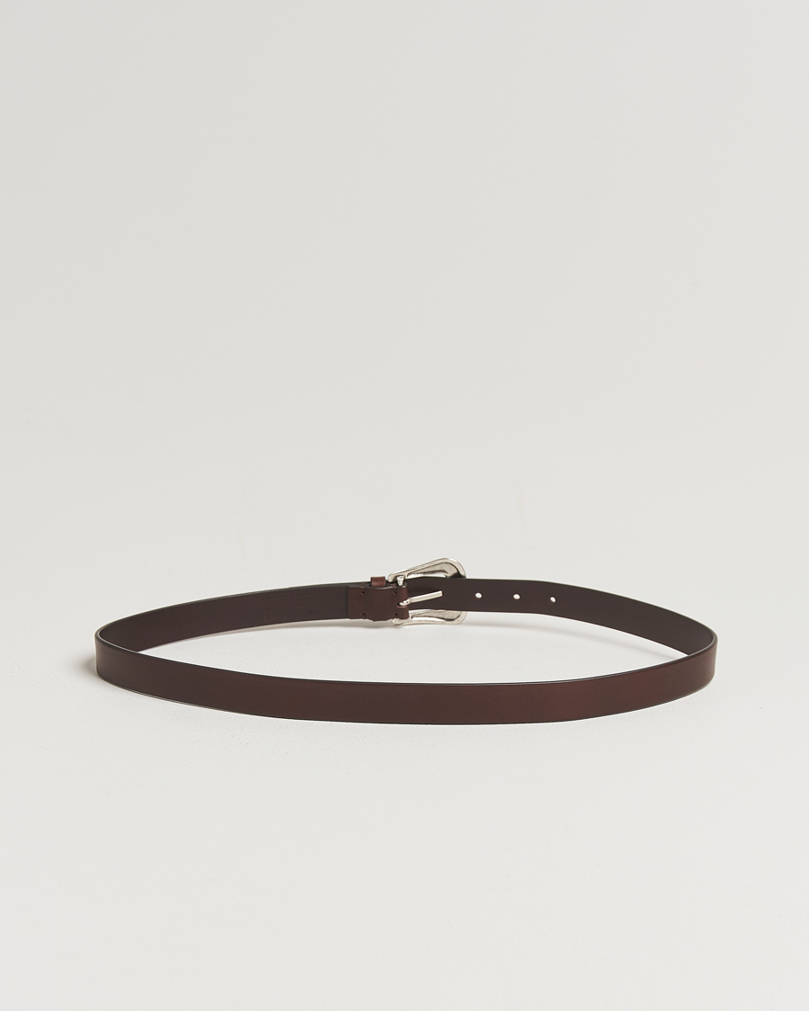 Herre | Bælter | Tiger of Sweden | Ecus Western Leather Belt Dark Brown
