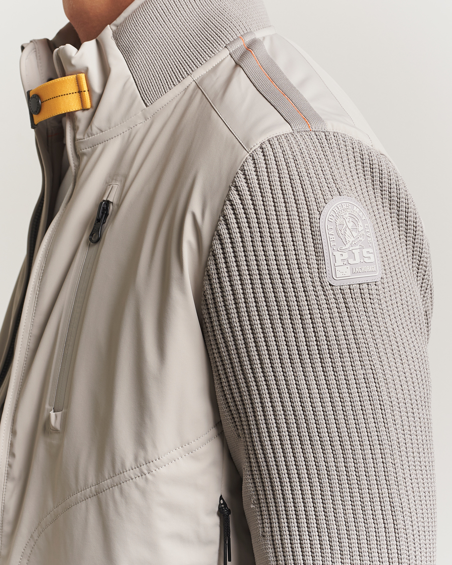 Herre | Jakker | Parajumpers | Zorba Tech Knit Hybrid Jacket Chateau Grey