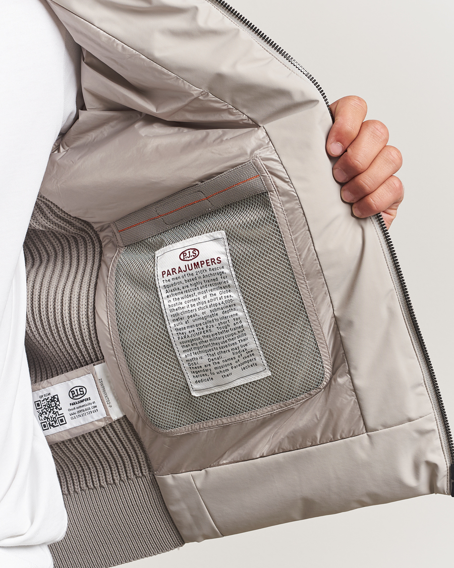 Herre | Jakker | Parajumpers | Zorba Tech Knit Hybrid Jacket Chateau Grey
