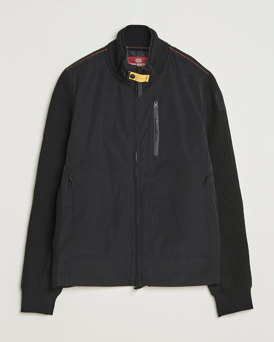 Herre | Jakker | Parajumpers | Zorba Tech Knit Hybrid Jacket Black