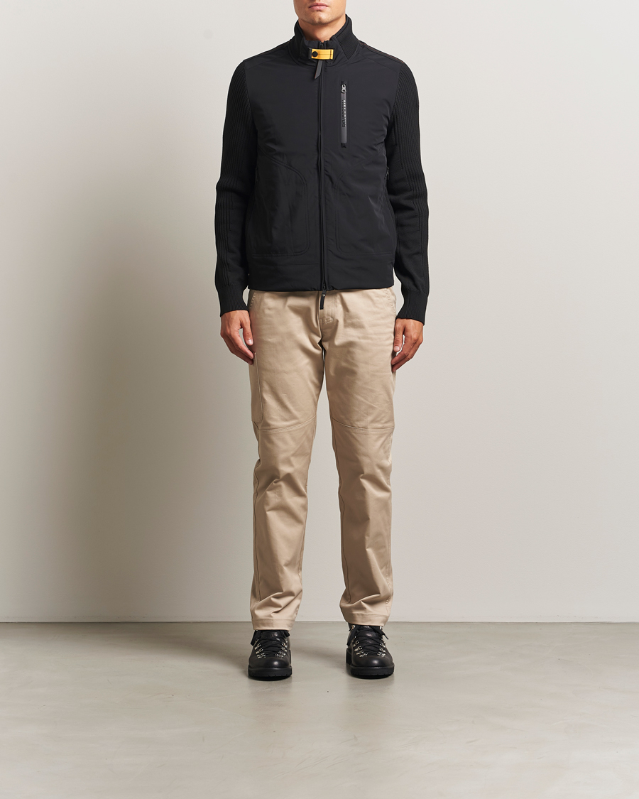 Herre | Jakker | Parajumpers | Zorba Tech Knit Hybrid Jacket Black