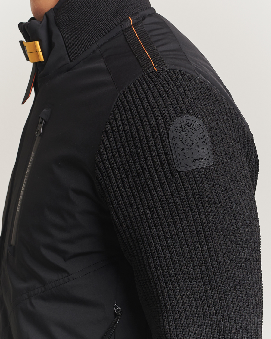 Herre | Jakker | Parajumpers | Zorba Tech Knit Hybrid Jacket Black