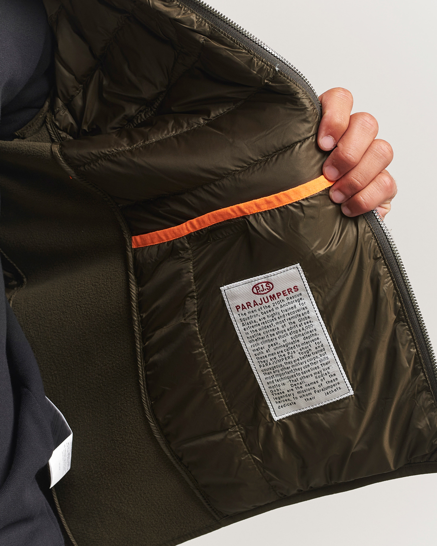 Herre | Jakker | Parajumpers | Jayden Warm Up Hybrid Jacket Deep Moss