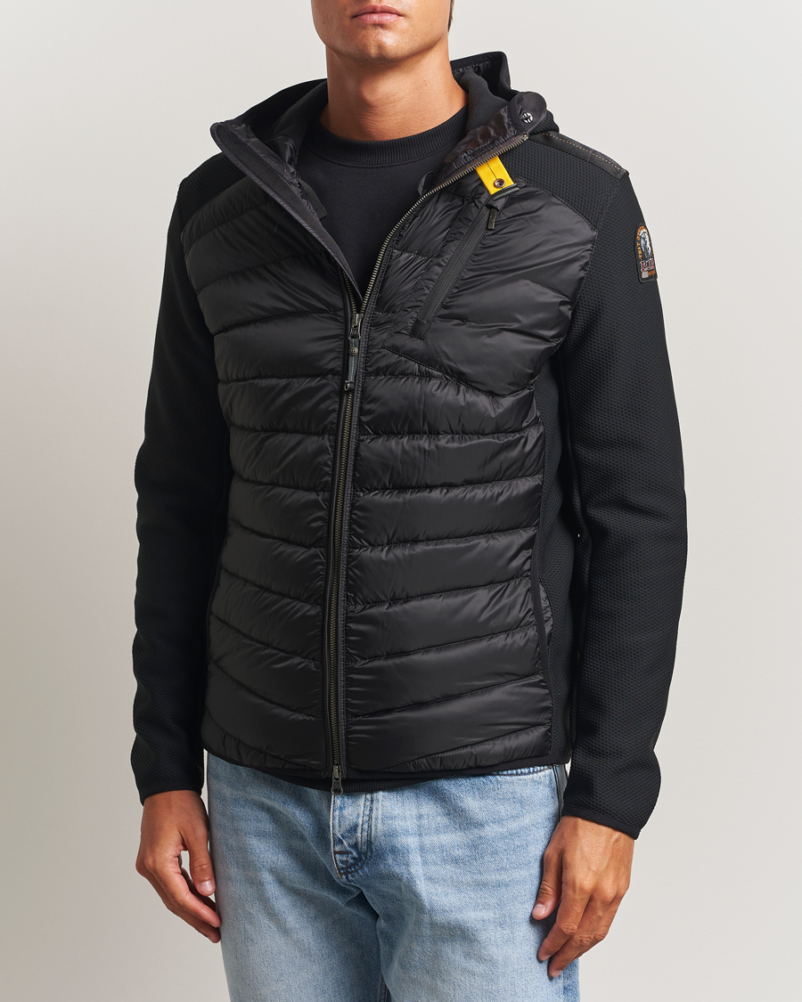 Herre | Jakker | Parajumpers | Nolan Warm Up Hybrid Hooded Jacket Black