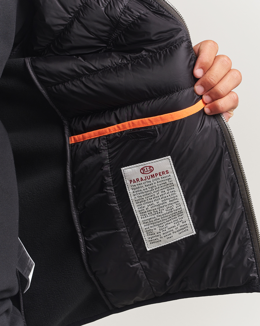 Herre | Jakker | Parajumpers | Nolan Warm Up Hybrid Hooded Jacket Black
