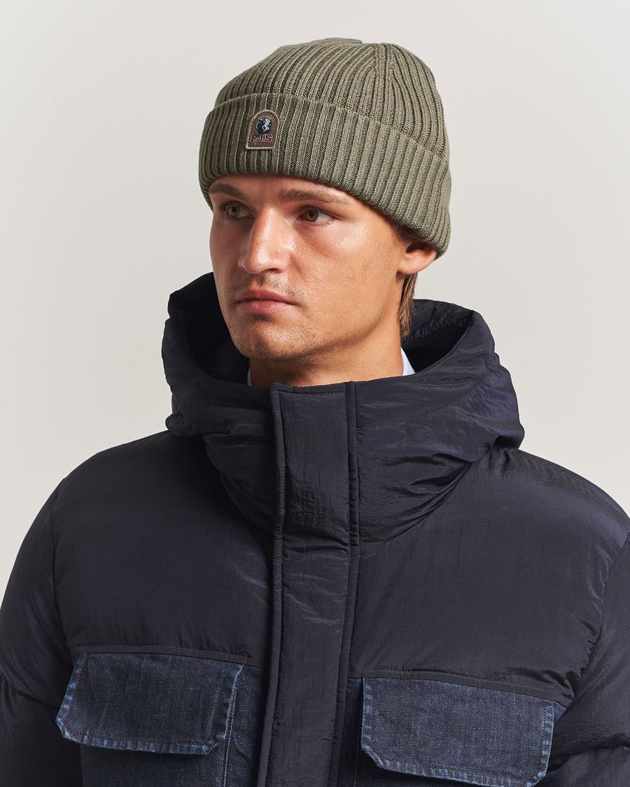 Herre | Huer | Parajumpers | Ribbed Hat Olive Grey