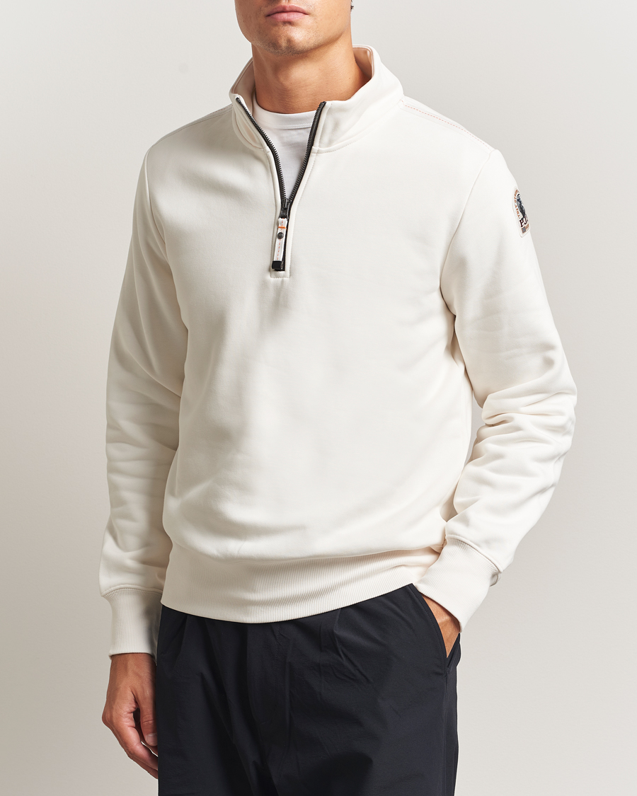 Herre | Trøjer | Parajumpers | Broad Peak Super Easy Half Zip Sweatshirt Purity