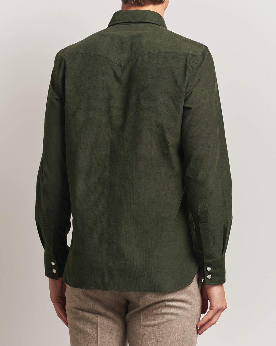 Herre | Skjorter | 100Hands | Western Cord Shirt Olive