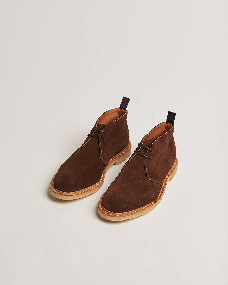 Herre | Støvler | Sanders | Bertie Crepe Sole Suede Chukka Polo Snuff