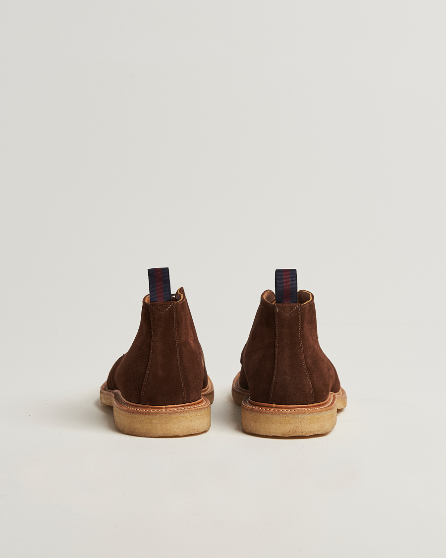 Herre | Støvler | Sanders | Bertie Crepe Sole Suede Chukka Polo Snuff