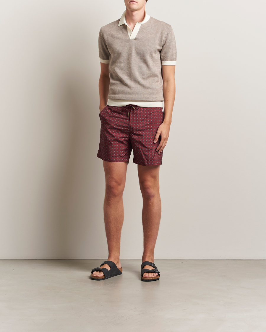 Herre | Polotrøjer | Orlebar Brown | Horton Contrast Merino Polo Morel Brown/Sand