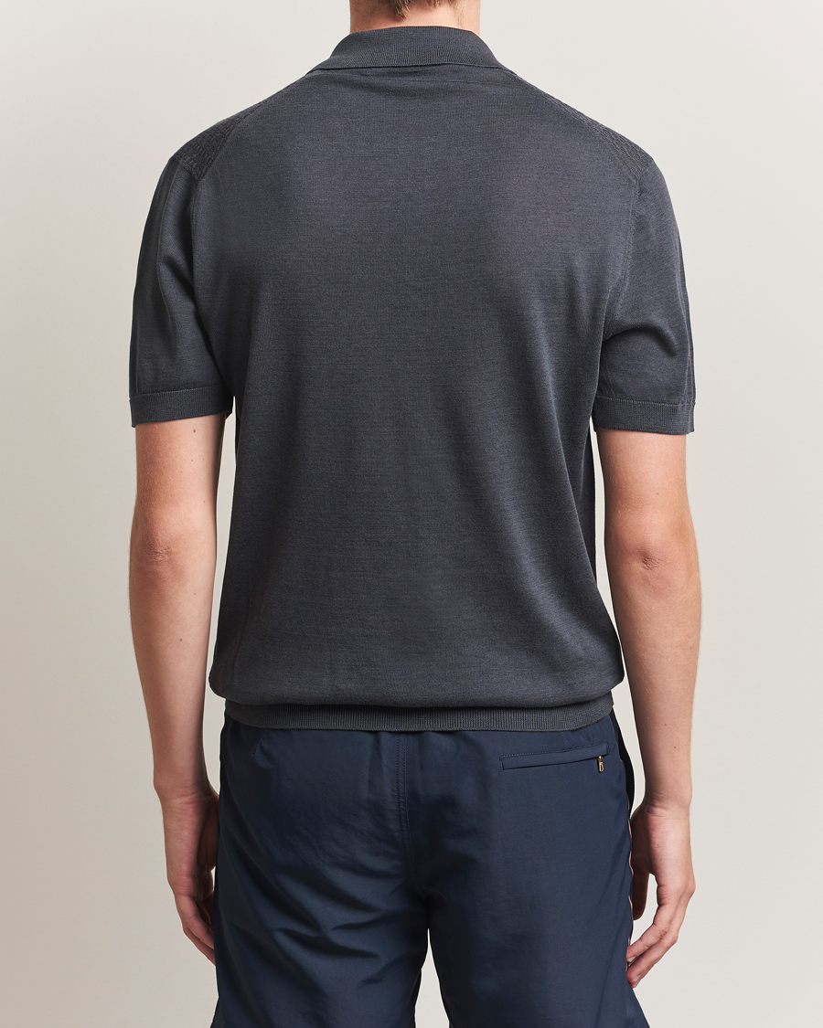 Herre | Polotrøjer | Orlebar Brown | Burnham Silk/Cotton Polo Granite