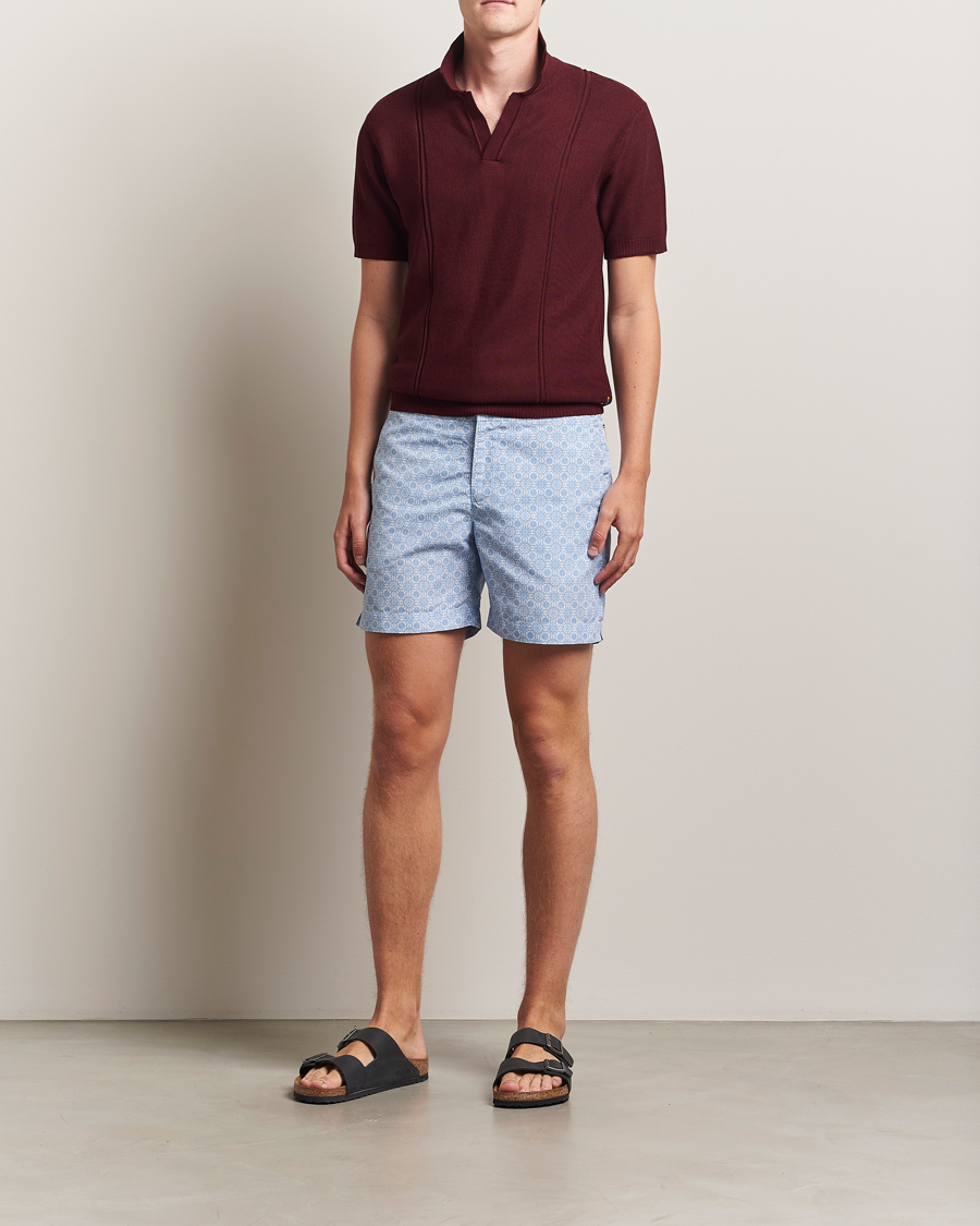 Herre | Badebukser | Orlebar Brown | Bulldog Alchemy Swimshorts Wave Blue