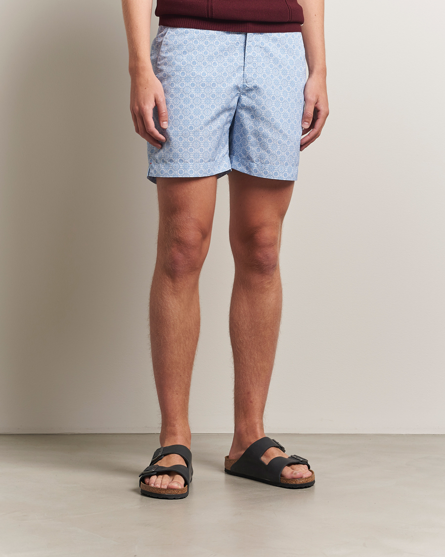 Herre | Badebukser | Orlebar Brown | Bulldog Alchemy Swimshorts Wave Blue