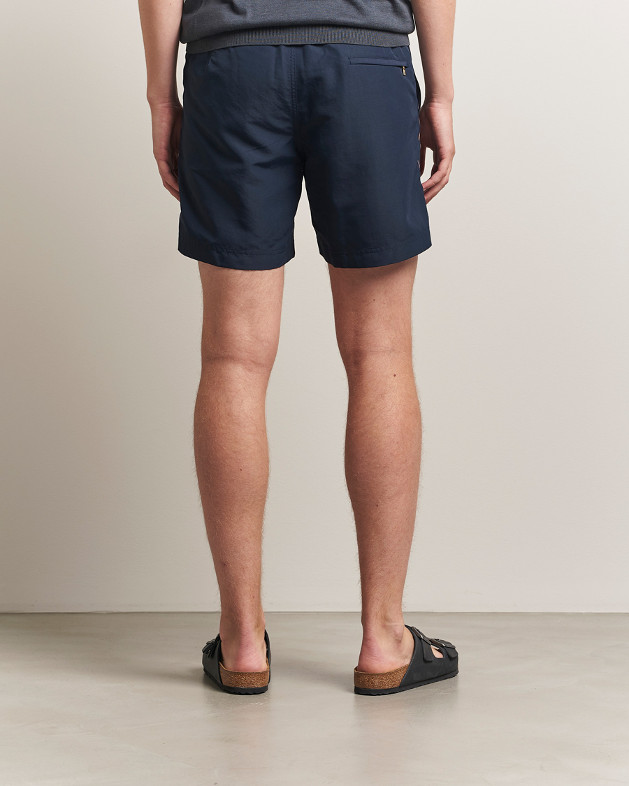 Herre | Badebukser | Orlebar Brown | Bulldog Drawcord Stripe Swimshorts Night Iris