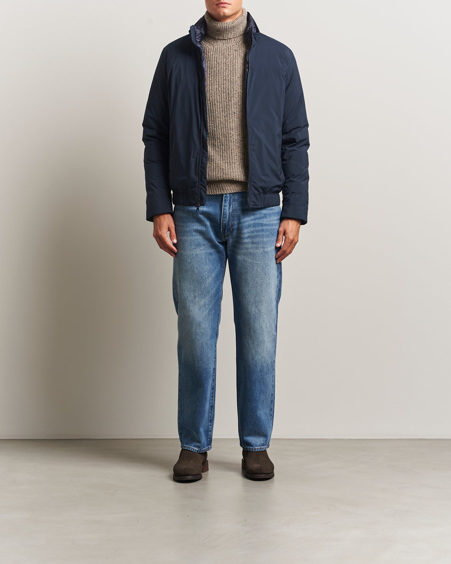 Herre | Jakker | Woolrich | Cloud Lewis Bomber Melton Blue
