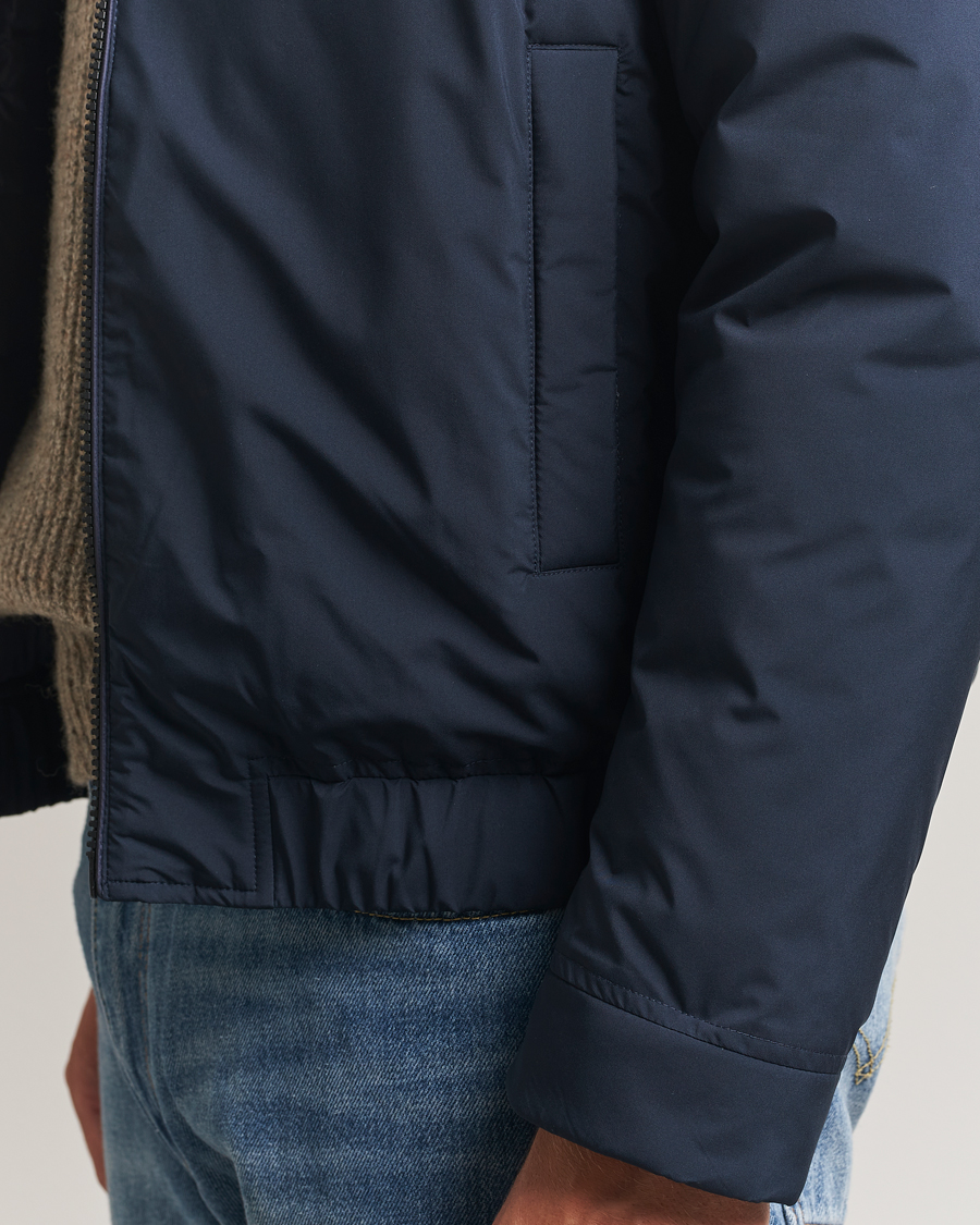 Herre | Jakker | Woolrich | Cloud Lewis Bomber Melton Blue