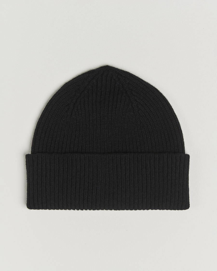Herre | Huer | Robert Mackie | Clyde Lambswool Beanie Black