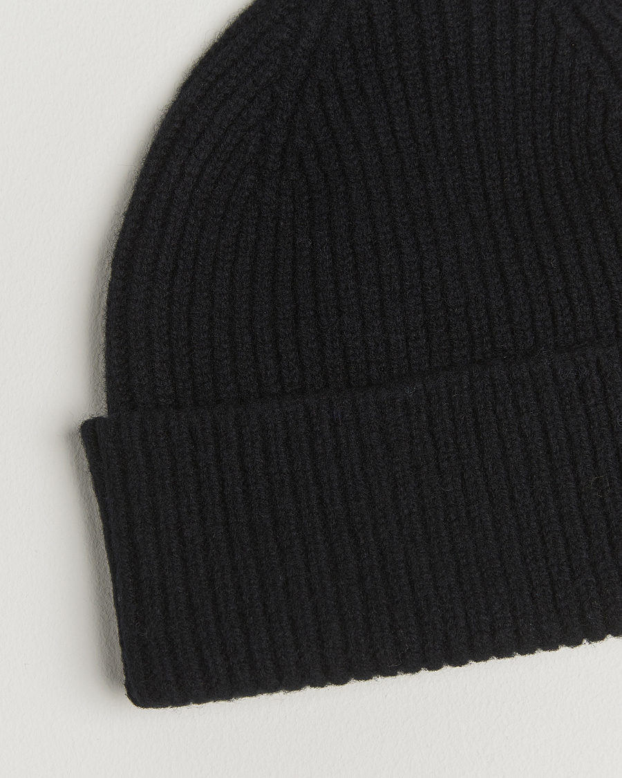Herre | Huer | Robert Mackie | Clyde Lambswool Beanie Black