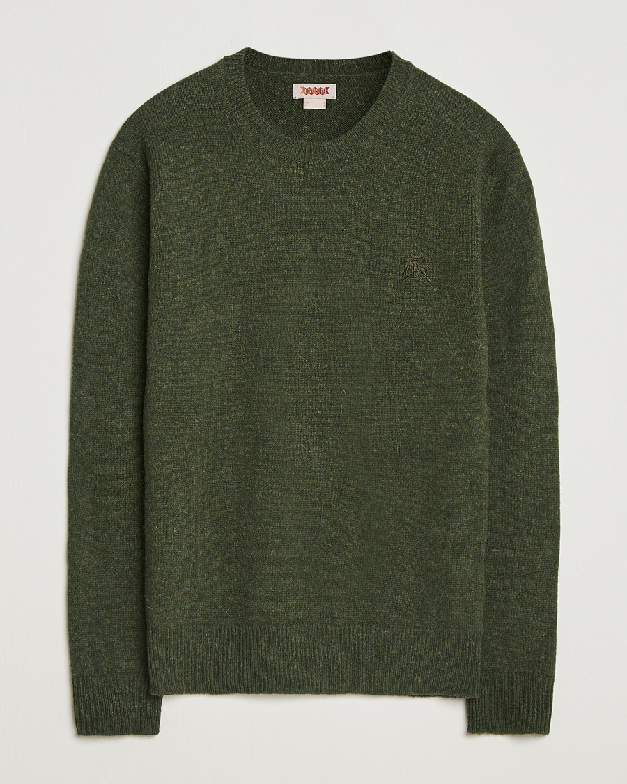 Herre | Trøjer | Baracuta | Shetland Virgin Wool Crew Neck Beech