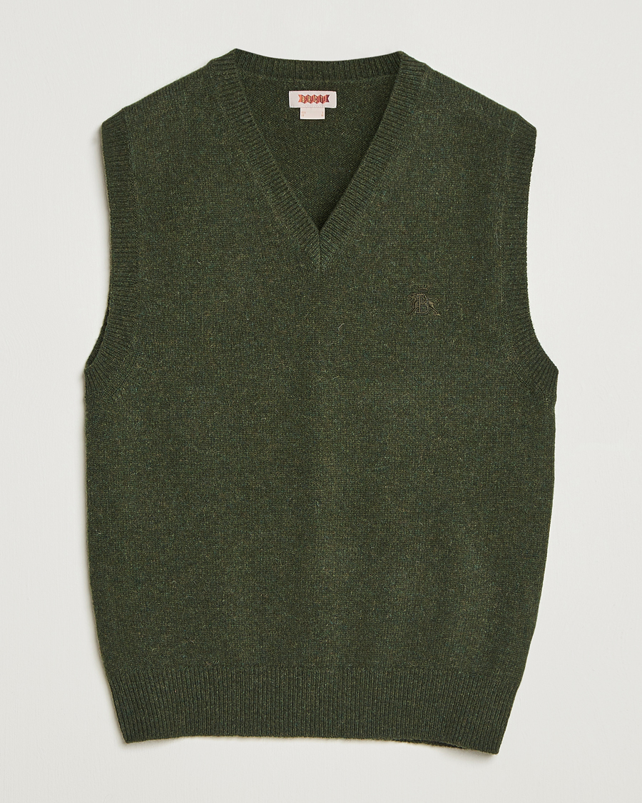 Herre | Trøjer | Baracuta | Shetland Virgin Wool Vest Beech