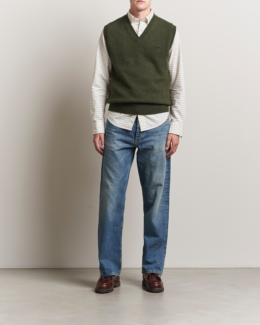 Herre | Trøjer | Baracuta | Shetland Virgin Wool Vest Beech
